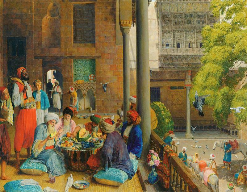 John Frederick Lewis The midday meal Spain oil painting art